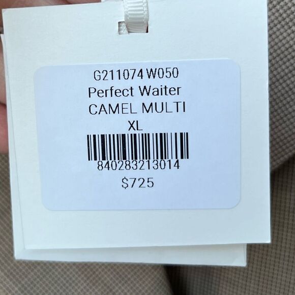 NEW TWP cropped perfect waiter blazer in camel multi size XL/L - Picture 7 of 9